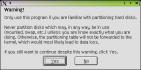 Partitioning Warning Box
