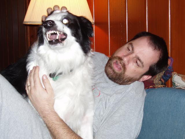 Brian and Malcolm relaxing together.