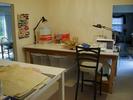 The main sewing table