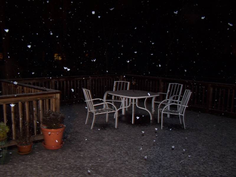 First snow of the season.