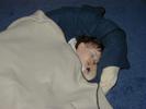 Little Elizabeth sleeping in the living room
