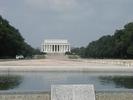 Lincoln Memorial across the dry "Reflecting Pool"