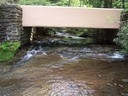 Fallingwater: upstream from the platform below the living room