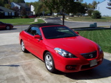 Marcia's shiny red Solara