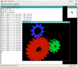glxgears running in LFS