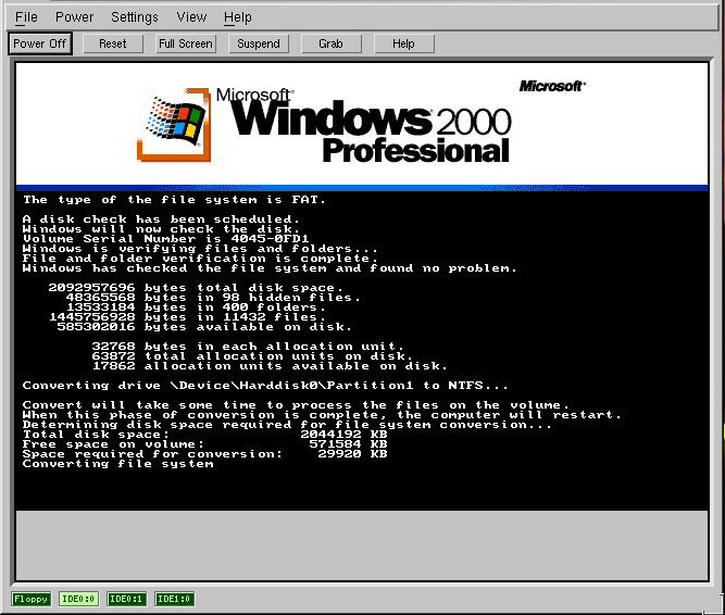 Setting up the system for install